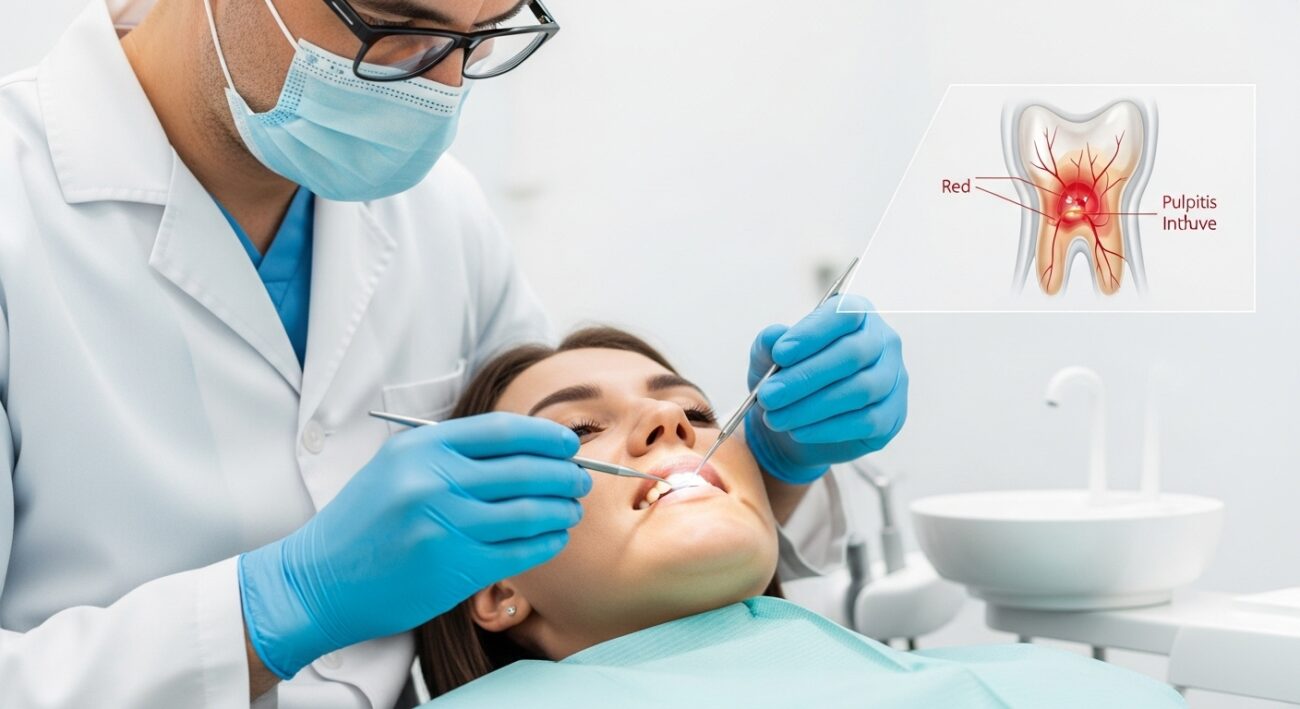 أعراض التهاب جذر السن